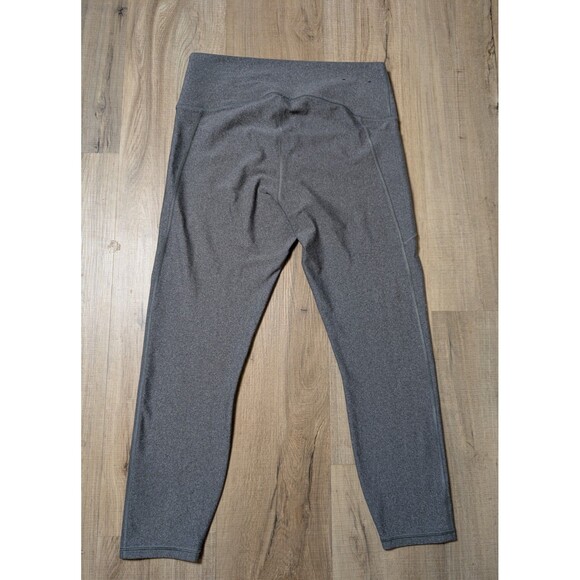 Under Armour Size L Heatgear Gray Motion Ankle Legging Compression Pocket - Picture 3 of 12